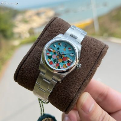 N Factory Rolex Oyster Perpetual Replica with Blue Dial 31mm 2232 Movement Ice Blue Luminious Replica Watch